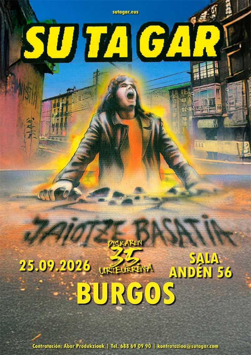El 25 de septiembre Su Ta Gar en Andén 56 de Burgos