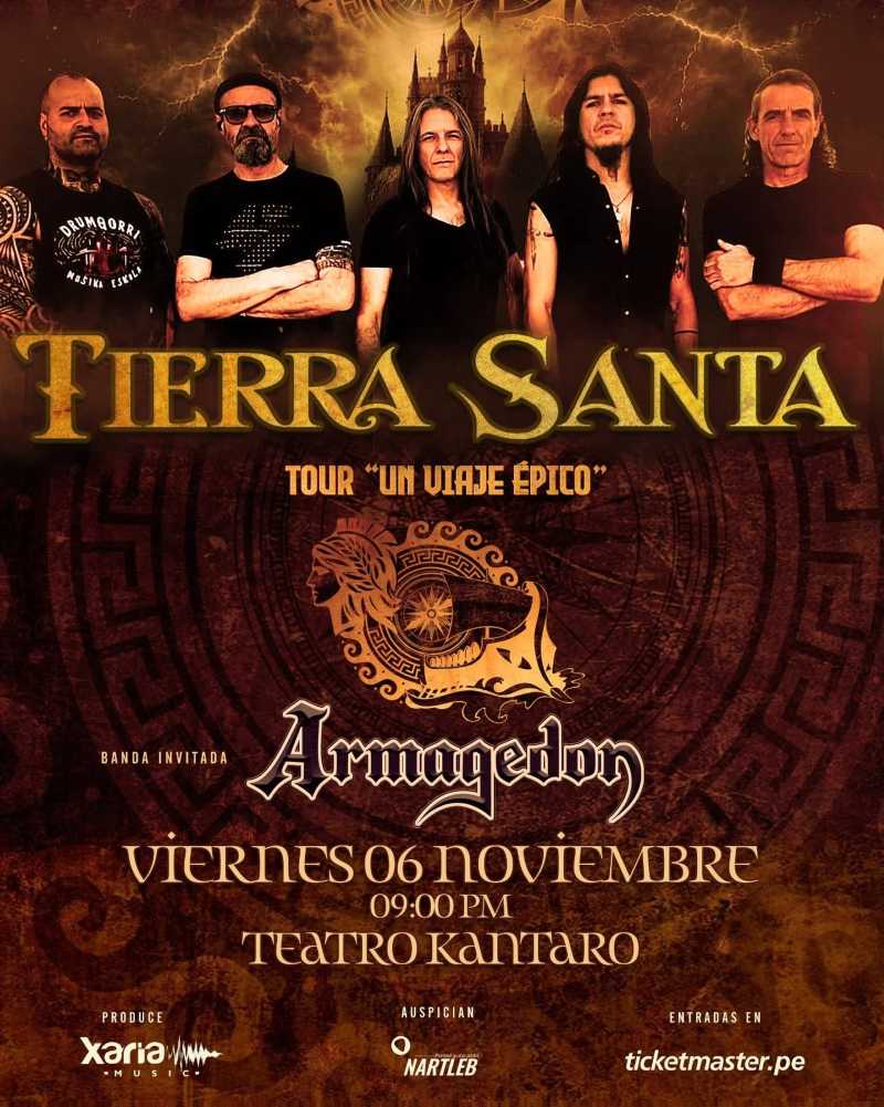 Tierra Santa en Lima el 6 de noviembre dentro de su tour «Un Viaje Épico»