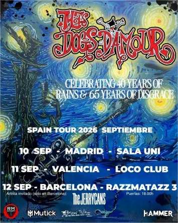 Gira confirmada de Tyla’s Dogs D’Amour en septiembre
