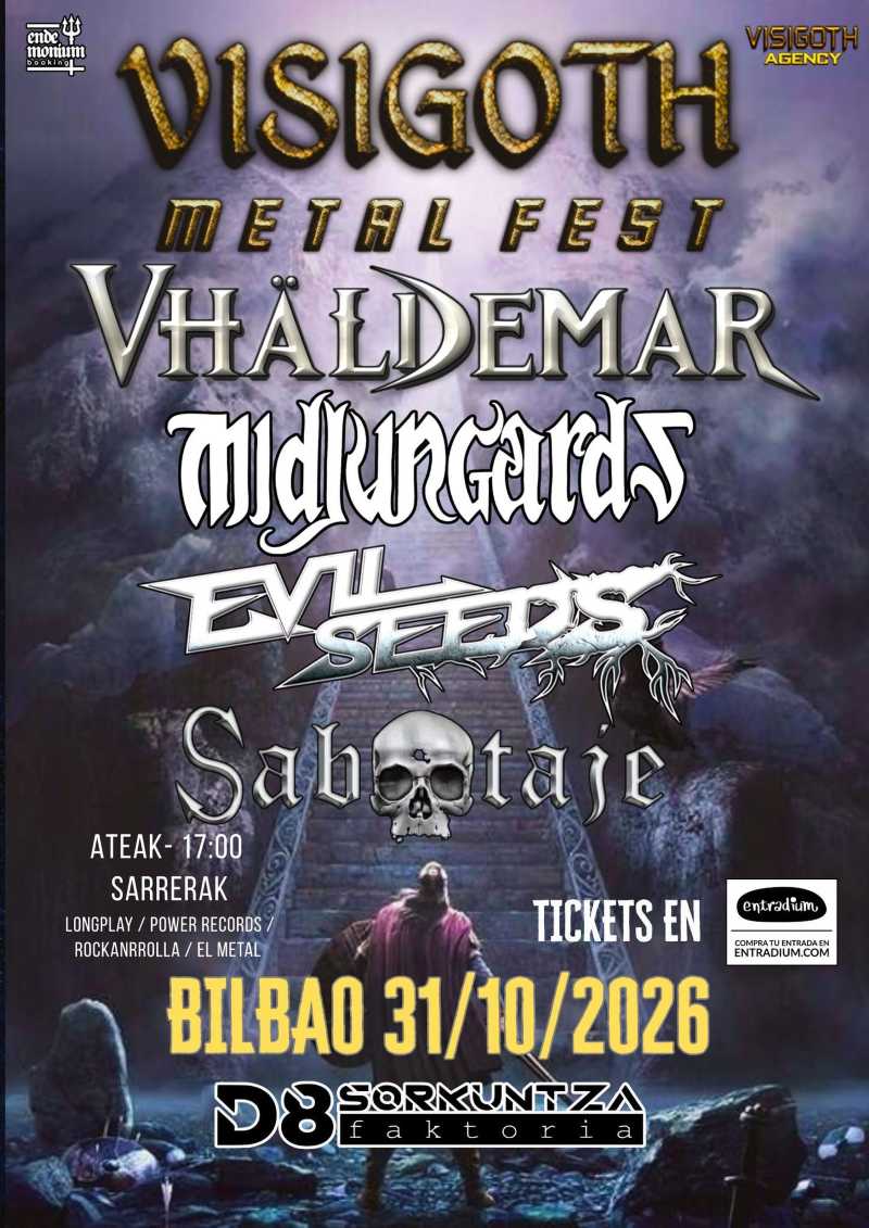 Primera edición del Visigoth Metalfest en Bilbao para el 31 de octubre