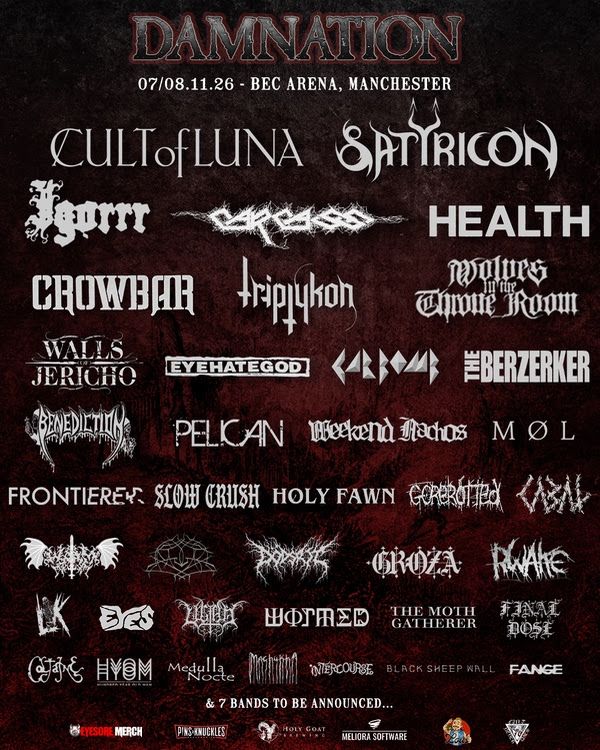 Damnation Festival anuncia tres nuevas confirmaciones