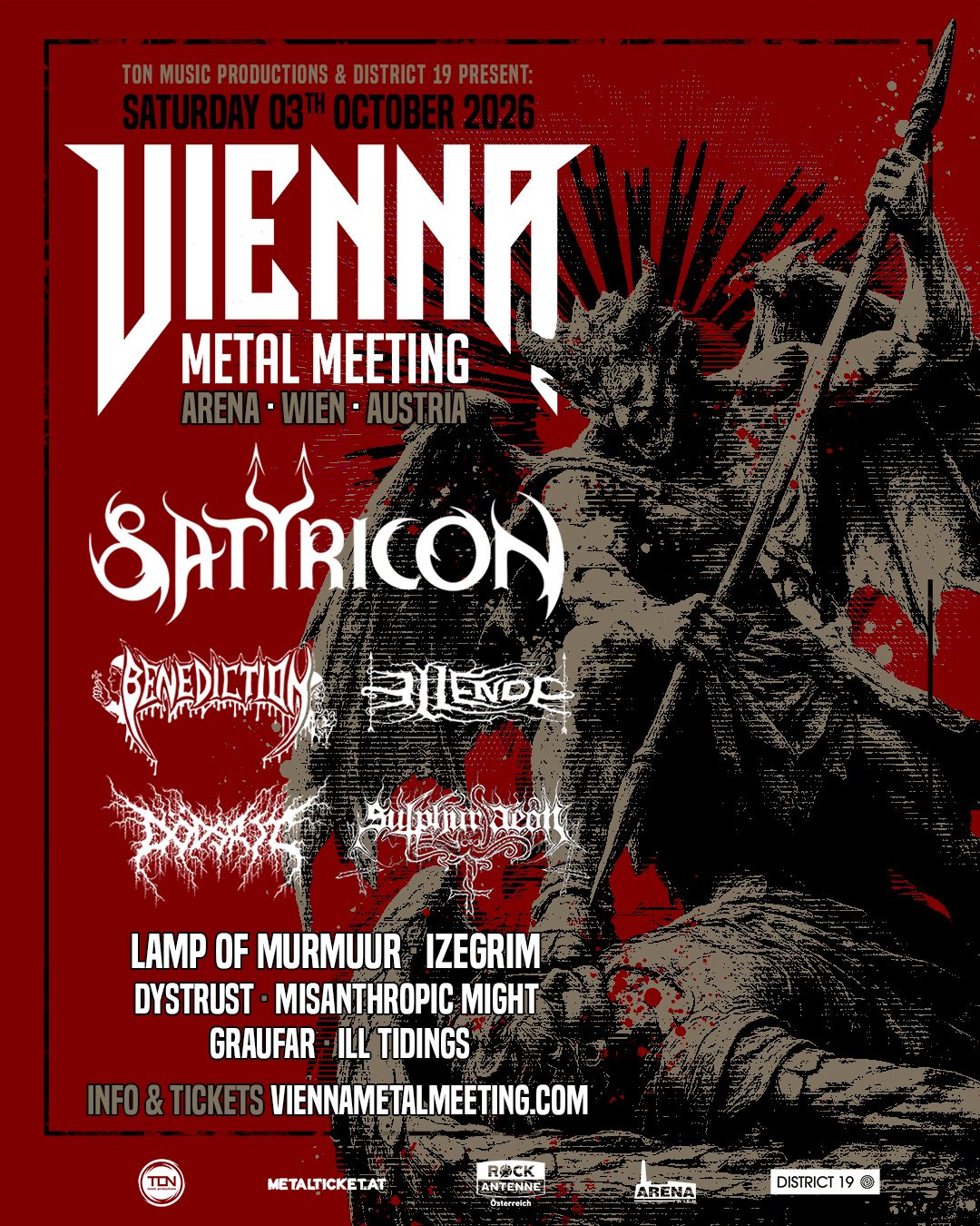El Vienna Metal Meeting 2026 ha cerrado oficialmente su cartel.