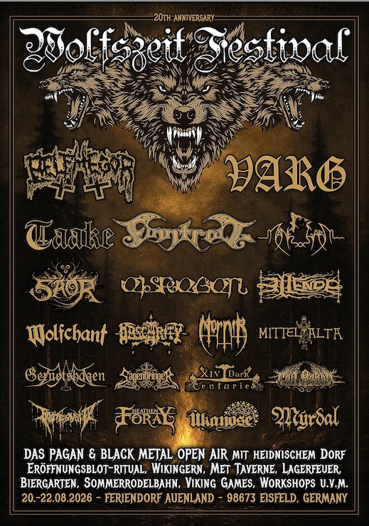 Novedades de la edición 20 aniversario del festival alemán Wolfszeit
