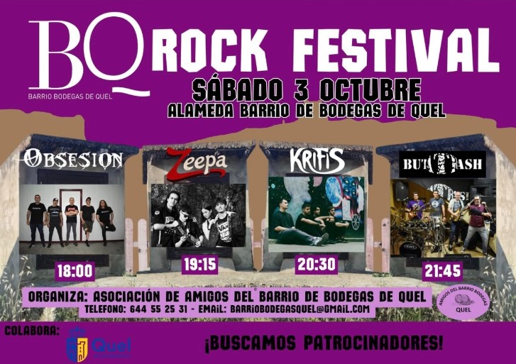 La Rioja se prepara para la primera edición del BQ Rock Festival en Quel.