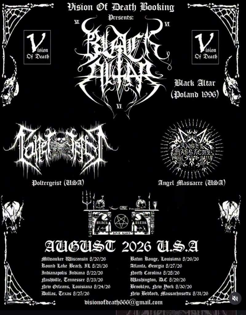Black Altar por primera vez de headliners en USA