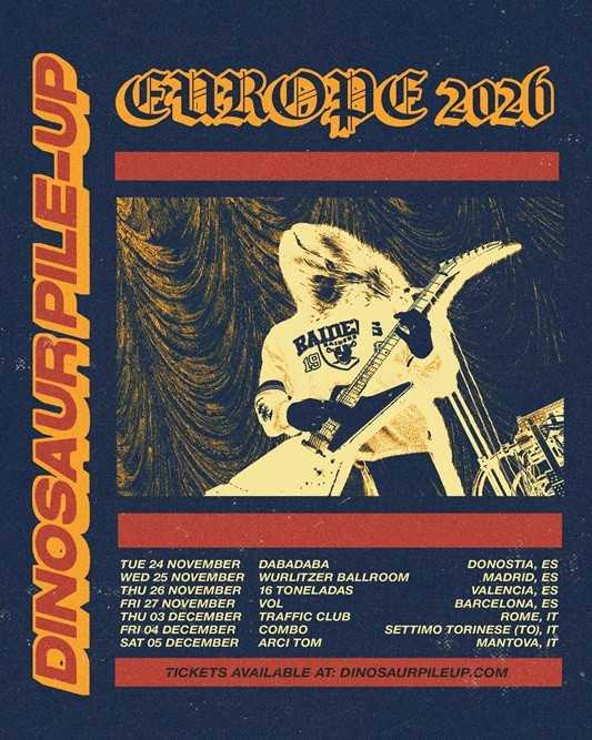 Los británicos Dinosaur Pile-Up presentan sus fechas en España e Italia para el otoño
