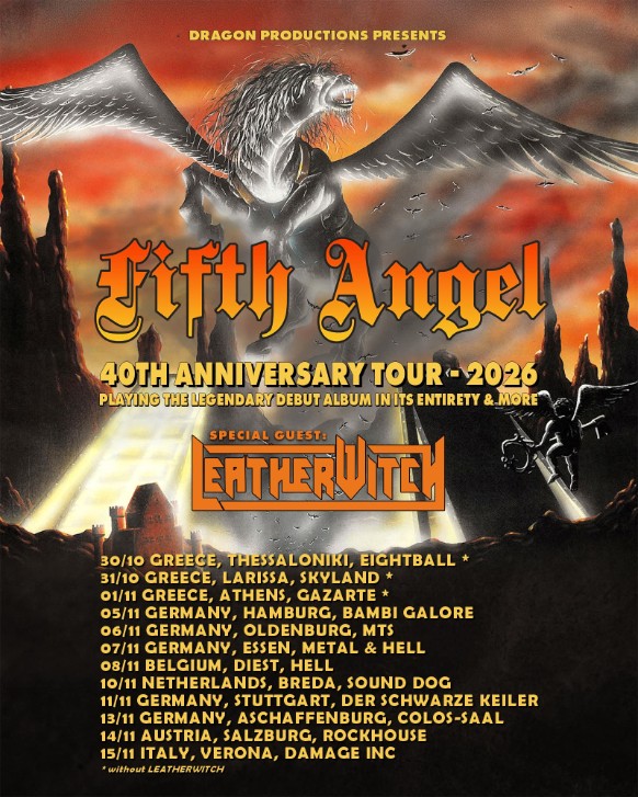 Fifth Angel celebrará los 40 años de su emblemático álbum debut con una gira europea en otoño de 2026.
