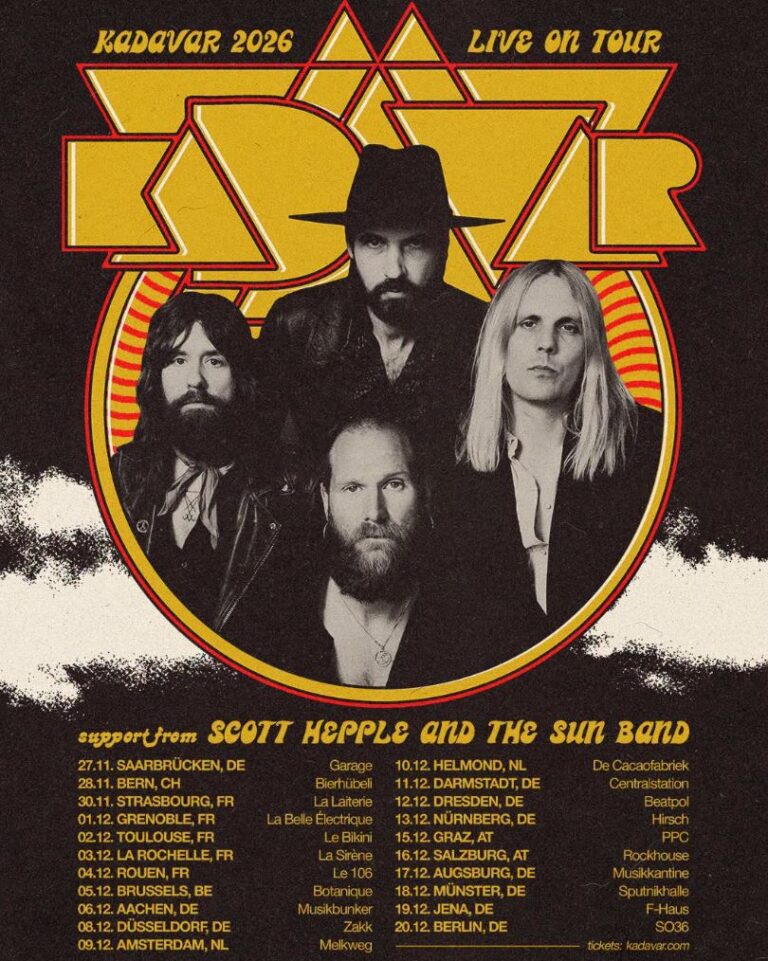 Fechas del próximo tour europeo de Kadavar