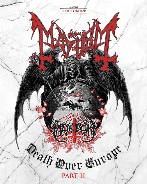Fechas del tour europeo de Mayhem acompañados de Marduk