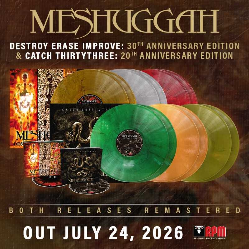 Meshuggah remasteriza sus discos “Destroy Erase Improve” y “Catch Thirtythree”