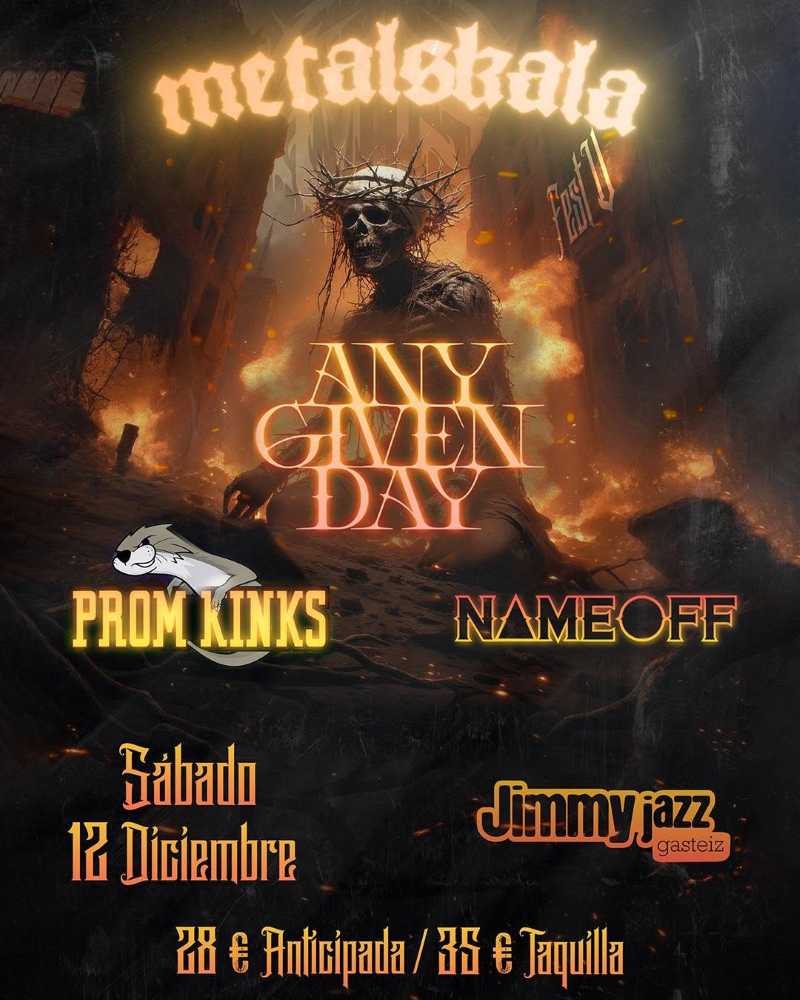 El 12 de diciembre el Metalskala Fest 2026 en Vitoria