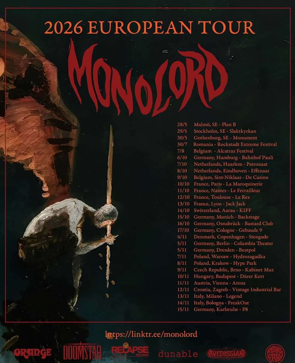Fechas del tour europeo de los suecos Monolord y nuevo video de su tema «Lodine»