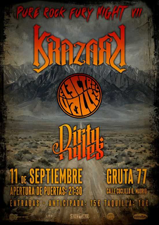 El 11 de septiembre la nueva edición del Pure Rock Fury Night VII