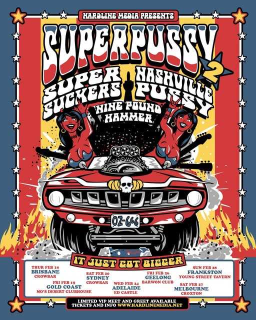 Supersuckers y Nashville Pussy presentan el “It Just Got Bigger Tour” en Australia
