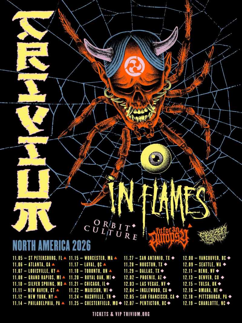 Trivium ha anunciado la gira «The Crown In The Grave Tour» por Norteamérica.