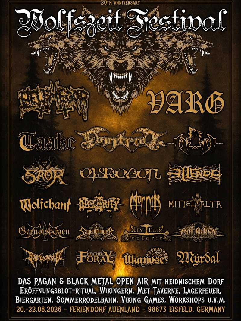 Todo listo para la 20 edición del Wolfszeit Festival 2026