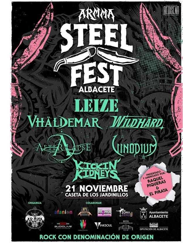 Cartel del Armma Steel Fest 2026 de Albacete con Leize y Vhäldemar entre otros