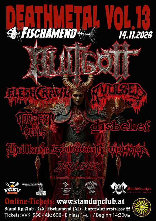 Avulsed, junto Fleshcrawl y Violentor encabezarán la 13.ª edición del Death Metal Fest en Austria.