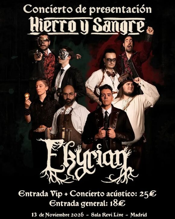 Ekyrian se prepara para su concierto de presentación de su nuevo trabajo «Hierro y Sangre».