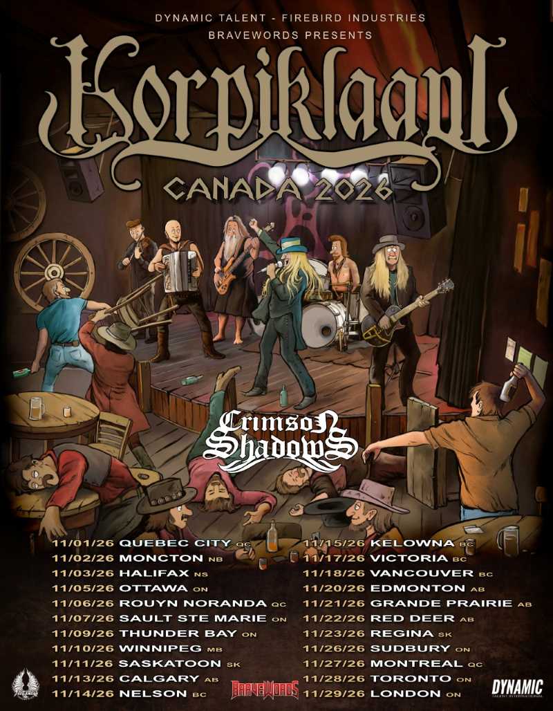 Korpiklaani anuncia una extensa gira por Canadá el próximo noviembre
