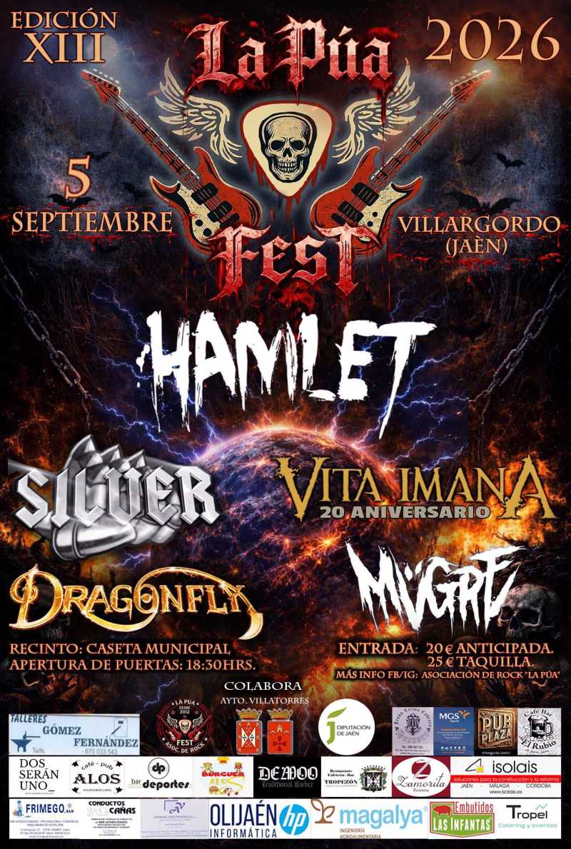 A pocos días de una nueva edición de La Púa Fest 2027 de Villargordo (Jaén)