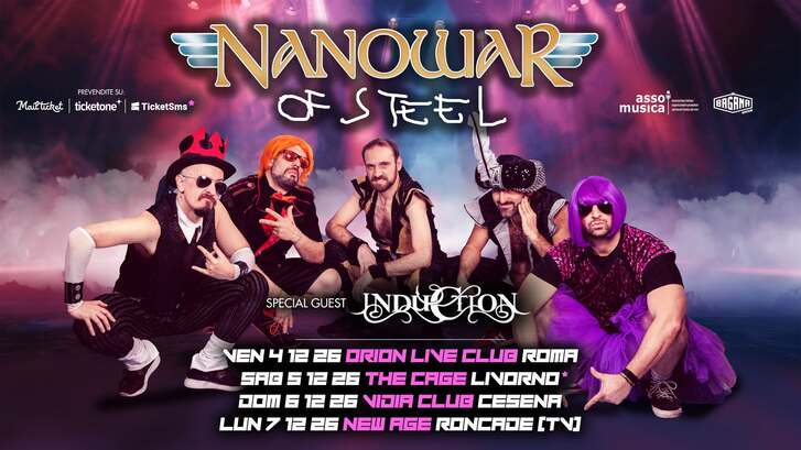 Nanowar Of Steel anuncia gira italiana de diciembre junto a Induction como artista invitado.