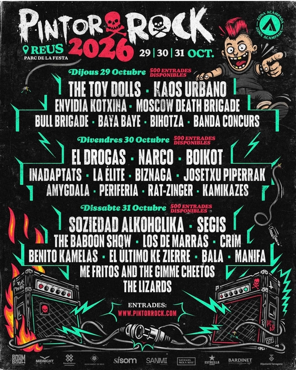 El Pintor Rock 2026 presenta su ambicioso cartel por días para su edición de 2026.
