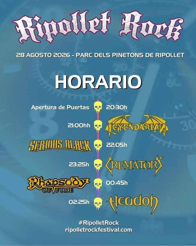 Ripollet Rock Festival 2026 - Horarios