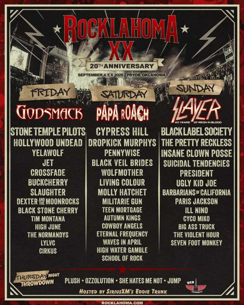 A primeros de septiembre la edición XX del Rocklahoma festival