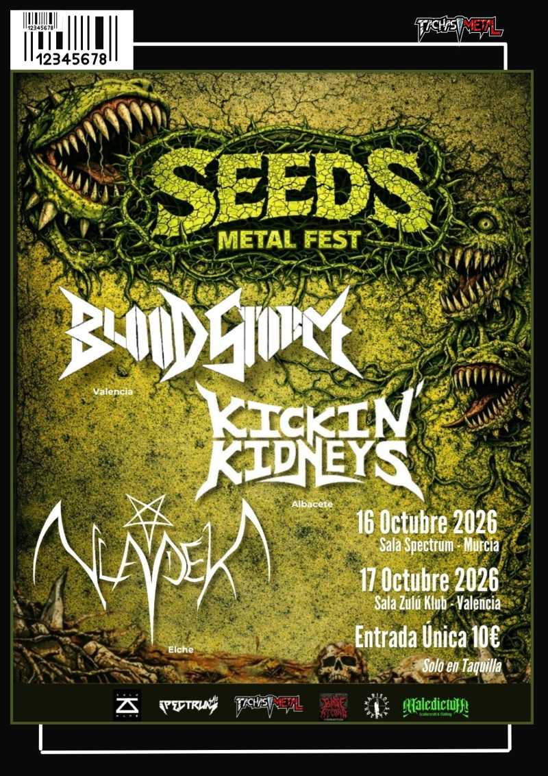 Nace el festival de música extrema Seed Metal Fest en Murcia y Valencia