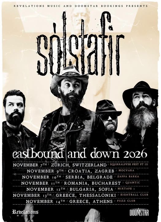 Fechas de invierno por Europa de Sólstafir