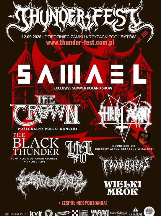 Samael encabeza la póxima edición del Thunder Fest 2026.