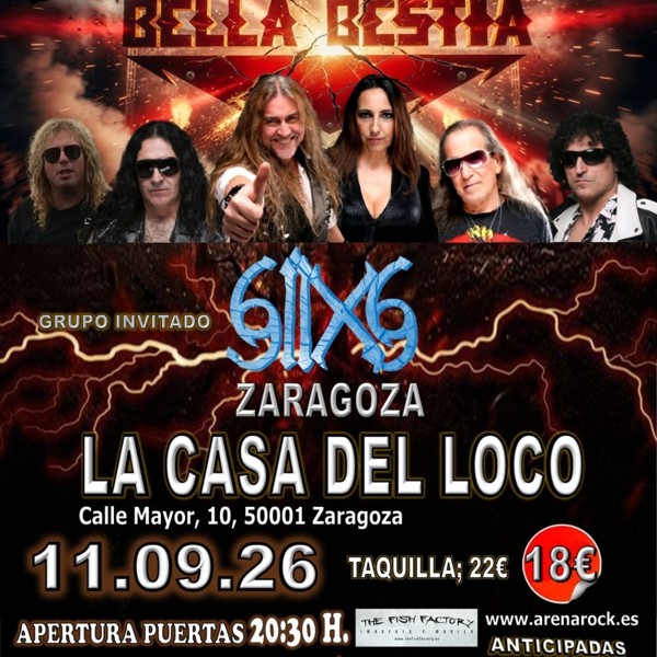 Bella Bestia descarga su clásico hard rock en Zaragoza para septiembre.