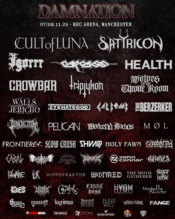 Los noruegos Shining y los británicos Sugar Horse cierran el cartel de Damnation Festival 2026