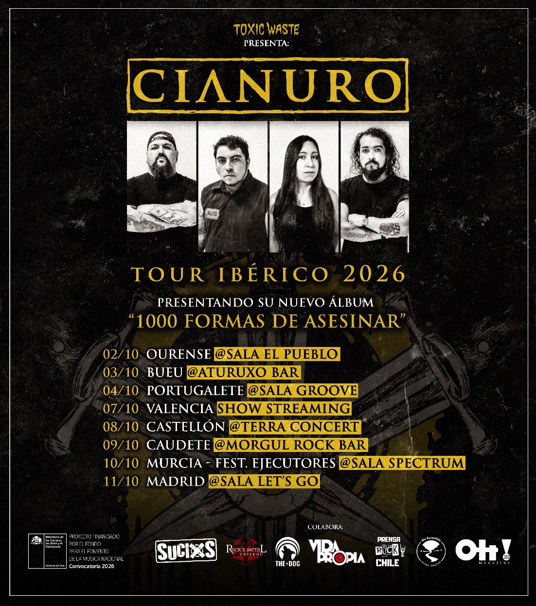 Cianuro publica nuevo un nuevo videoclip y anuncia su segundo tour por España