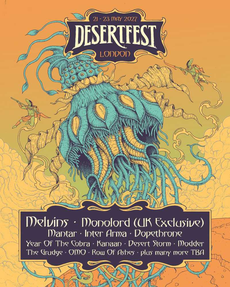 Primera serie de bandas confirmadas en el Deserfest London 2027 y entradas a la venta