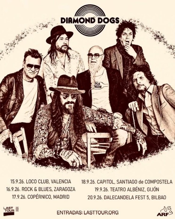 Los suecos Diamond Dogs celebran 35 años de rock & roll con una esperada gira por España.