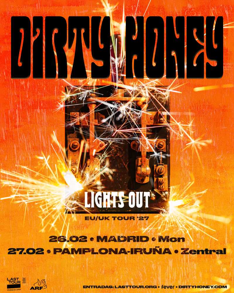 Dirty Honey actuará en Madrid y Pamplona en febrero de 2027