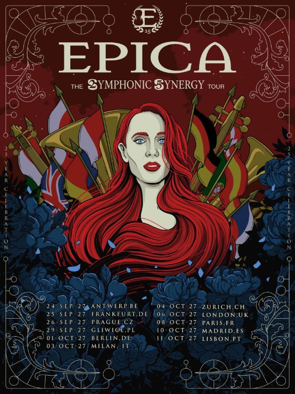 Fechas del «The Symphonic Synergy» tour de Epica