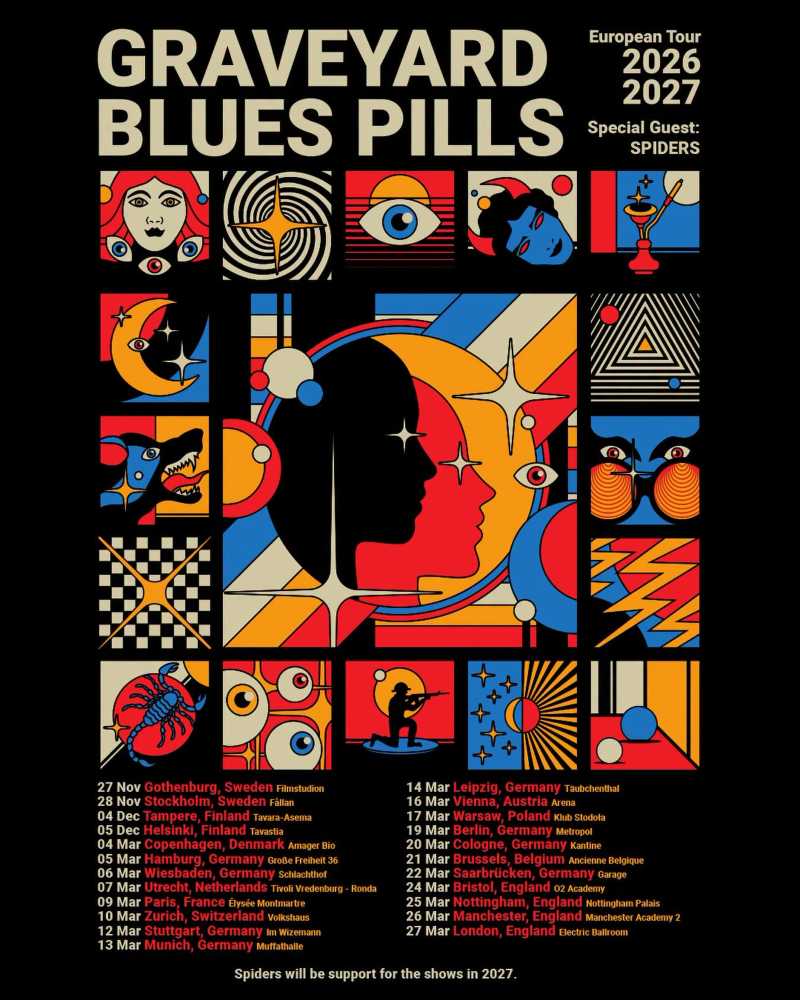 Anuncio de la gira europea conjunta de Graveyard con Blues Pills