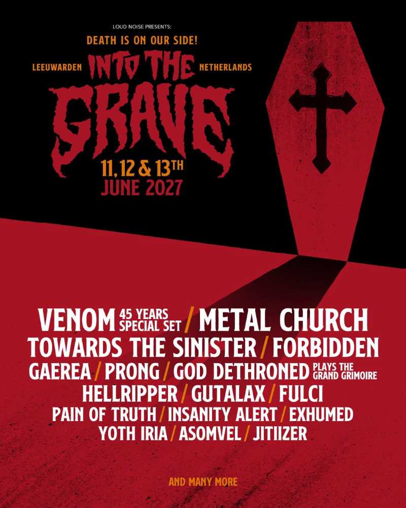 Bandas confirmadas en el Into The Grave 2027 de Países Bajos