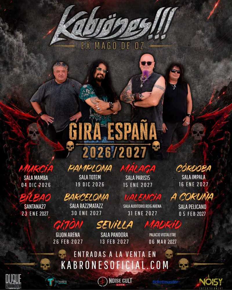 Próximos conciertos de Kabrönes en España
