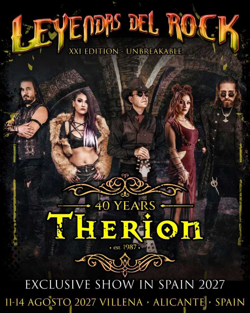 Therion y su gira de 40 aniversario en el Leyendas del Rock 2027