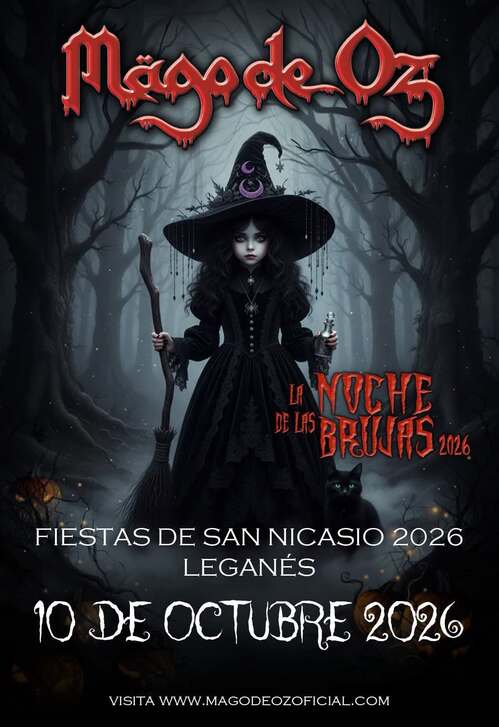 Mägo de Oz anuncia concierto dentro de las Fiestas de San Nicasio en Leganés para este 2026.