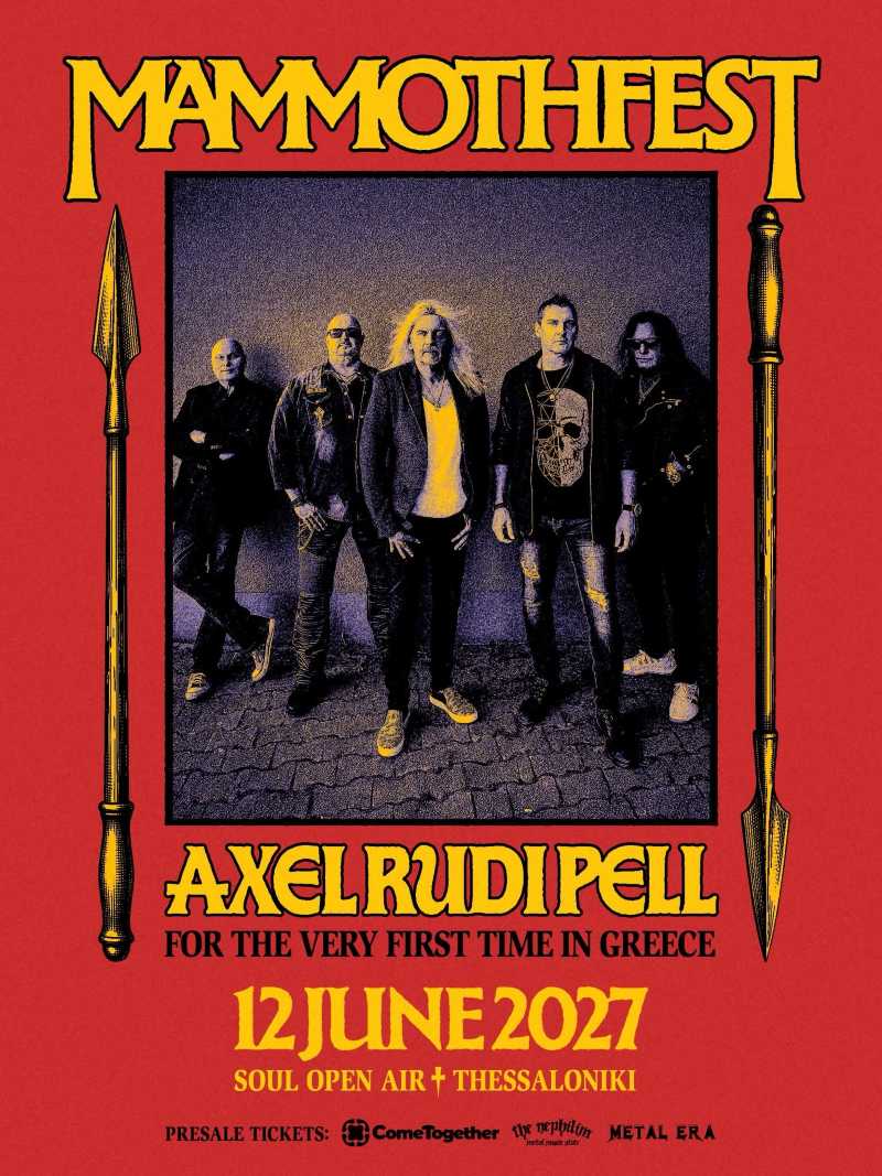Axel Rudi Pell confirmado al Mammothfest 2027 de Salónica (Grecia)