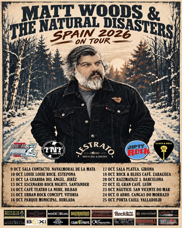 La mejor música americana vuelve de gira a España con Matt Woods & The Natural Disasters