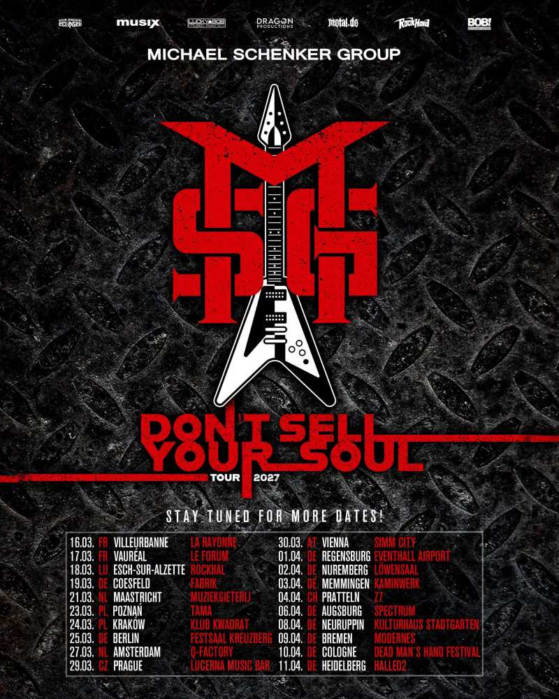 Fechas del tour  europeo 2027 de Michael Schenker Group