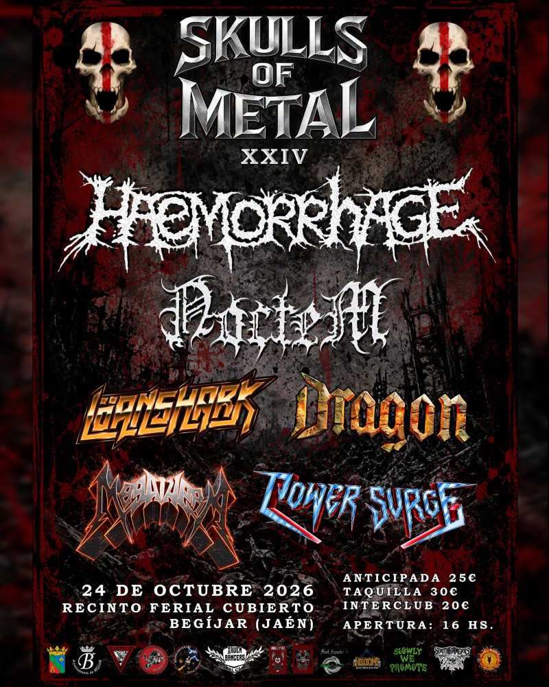 Cartel publicado del XXIV Skulls of Metal 2026 para el 24 de octubre de 2026