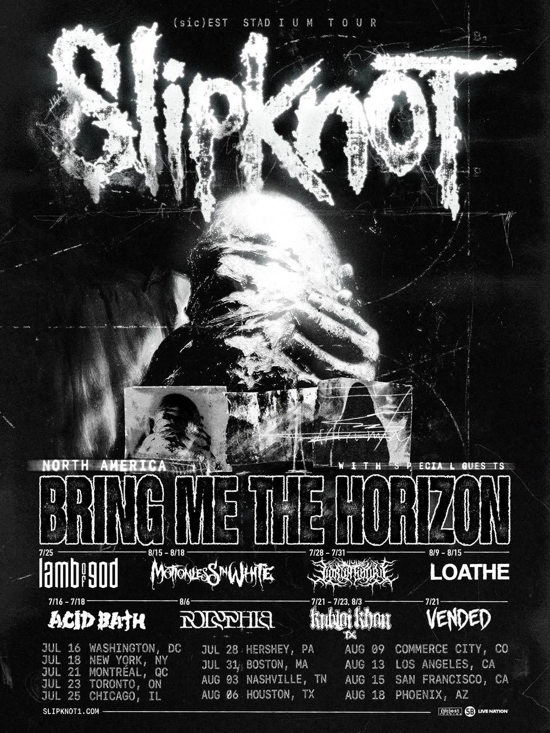 Slipknot ha anunciado una gran gira por estadios en 2027