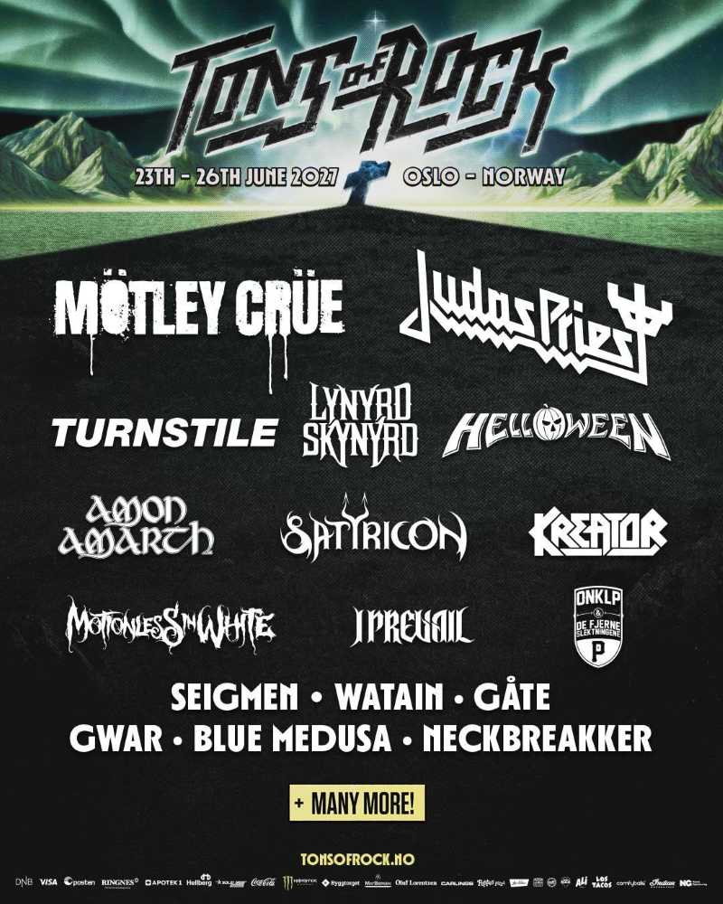Nueva edición del festival noruego Tons Of Rock 2027